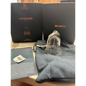 Waterford Crystal Glass * CHRISTMAS LISMORE BELL * Ornament, 3 3/8" Tall